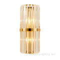 Luxus moderne Kristallwandlampe Gold Wandleuchte